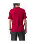 CASTELLI Tricou de ciclism cu mânecă scurtă - TRAIL TECH 2 W - roșu