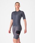 CASTELLI Pantaloni scurți de ciclism cu bretele - UNLIMITED CARGO W - gri