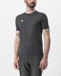 CASTELLI Tricou de ciclism cu mânecă scurtă - MERINO - negru