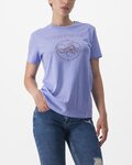 CASTELLI Tricou de ciclism cu mânecă scurtă - PEDALARE - mov