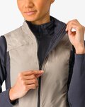 CASTELLI Vestă de ciclism - UNLIMITED PUFFY W - bej