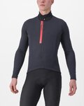 CASTELLI Tricou de cilism pentru iarnă cu mânecă lungă - ENTRATA THERMAL - negru