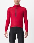 CASTELLI Tricou de cilism pentru iarnă cu mânecă lungă - ENTRATA THERMAL - roșu