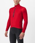 CASTELLI Tricou de cilism pentru iarnă cu mânecă lungă - ENTRATA THERMAL - roșu