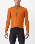 CASTELLI Tricou de cilism pentru iarnă cu mânecă lungă - ENTRATA THERMAL - portocaliu