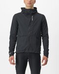 CASTELLI Jachetă termoizolantă de ciclism - TRAIL HOODIE - negru