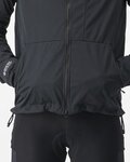 CASTELLI Jachetă termoizolantă de ciclism - TRAIL HOODIE - negru