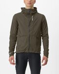 CASTELLI Jachetă termoizolantă de ciclism - TRAIL HOODIE - maro