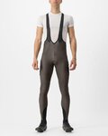 CASTELLI Pantaloni de ciclism lungi cu bretele - UNLIMITED THERMAL - maro