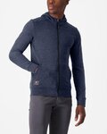CASTELLI Hanorac - MILANO 2 FULL ZIP FLEECE - albastru