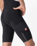 CASTELLI Pantaloni scurți de ciclism cu bretele - UNLIMITED THERMAL - negru