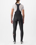 CASTELLI Pantaloni de ciclism lungi cu bretele - ENTRATA W - negru