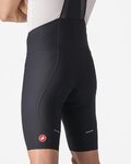 CASTELLI Pantaloni scurți de ciclism cu bretele - ESPRESSO - negru