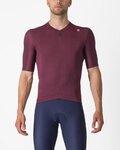 CASTELLI Tricou de ciclism cu mânecă scurtă - ESPRESSO - bordo