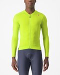 CASTELLI Tricou de ciclism cu mânecă lungă de vară - ESPRESSO - galben