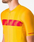 CASTELLI Tricou de ciclism cu mânecă scurtă - UNLIMITED ENDURANCE - galben