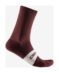 CASTELLI Șosete clasice de ciclism - ESPRESSO 15 - bordo