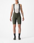 CASTELLI Pantaloni scurți de ciclism cu bretele - ESPRESSO W DT - verde