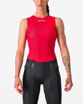 CASTELLI Tricou de ciclism fără mâneci - PRO MESH W - roșu