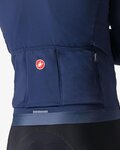 CASTELLI Tricou de cilism pentru iarnă cu mânecă lungă - ESPRESSO THERMAL - albastru