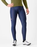 CASTELLI Pantaloni de ciclism lungi cu bretele - ESPRESSO - albastru