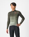 CASTELLI Tricou de cilism pentru iarnă cu mânecă lungă - UNLIMITED THERMAL - verde