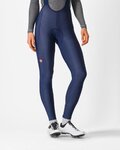 CASTELLI Pantaloni de ciclism lungi cu bretele - ESPRESSO DT W - albastru