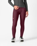 CASTELLI Pantaloni de ciclism lungi cu bretele - ESPRESSO W DT - bordo