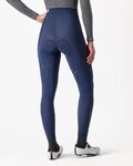 CASTELLI Pantaloni de ciclism lungi fără bretele - ESPRESSO W - albastru