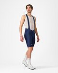 CASTELLI Pantaloni scurți de ciclism cu bretele - AERO RACE S - albastru