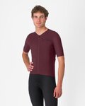 CASTELLI Tricou de ciclism cu mânecă scurtă - PREMIO EVO - bordo