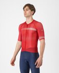 CASTELLI Tricou de ciclism cu mânecă scurtă - CLIMBER´S A/C - roșu