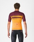 CASTELLI Tricou de ciclism cu mânecă scurtă - SIMBOLO - galben/bordo