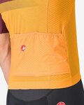 CASTELLI Tricou de ciclism cu mânecă scurtă - SIMBOLO - galben/bordo