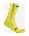 CASTELLI Șosete clasice de ciclism - FAST FEET 3 18 - galben