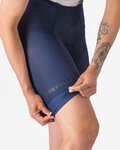 CASTELLI Pantaloni scurți de ciclism cu bretele - A/C W - albastru