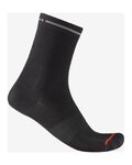 CASTELLI Șosete clasice de ciclism - PREMIO EVO W 12 - negru