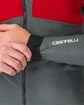 CASTELLI Jachetă rezistentă la vânt de ciclism - FLY UNLTD - roșu/gri