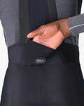 CASTELLI Pantaloni de ciclism lungi cu bretele - UNLIMITED - negru