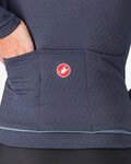 CASTELLI Tricou de cilism pentru iarnă cu mânecă lungă - SFIDA 3 - albastru