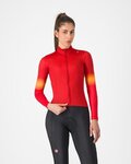 CASTELLI Tricou de cilism pentru iarnă cu mânecă lungă - CORSO THERMAL - roșu