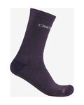CASTELLI Șosete clasice de ciclism - DICIOTTO SOFT MERINO W - mov