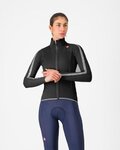 CASTELLI jachetă impermeabilă - ULTRA W RAIN CAPE - negru