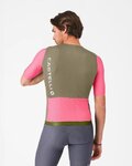 CASTELLI Tricou de ciclism cu mânecă scurtă - CORRETTO - roz/maro