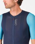 CASTELLI Tricou de ciclism cu mânecă scurtă - CORRETTO - albastru/turcoaz