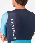 CASTELLI Tricou de ciclism cu mânecă scurtă - CORRETTO - albastru/turcoaz