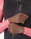 CASTELLI Tricou de ciclism cu mânecă lungă de vară - CORRETTO LS - negru/roz
