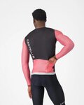 CASTELLI Tricou de ciclism cu mânecă lungă de vară - CORRETTO LS - negru/roz