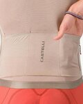 CASTELLI Tricou de ciclism cu mânecă scurtă - ESPRESSO 2 - bej
