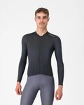 CASTELLI Tricou de ciclism cu mânecă lungă de vară - ESPRESSO 2 LS - negru